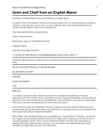 Grain and Chaff from an English Manor pdf