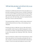 MIPS giới thiệu giải pháp truyền dữ liệu tốc độ cao qua HDMI ppt