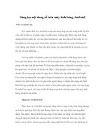 Sáng tạo nội dung số trên máy tính bảng Android pptx