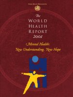 The WORL D HEALTH REPORT 2OOI Mental Health: New Understanding, New Hope doc