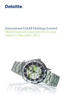 2012 model financial statements