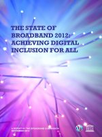 THE STATE OF BROADBAND 2012: ACHIEVING DIGITAL INCLUSION FOR ALL docx