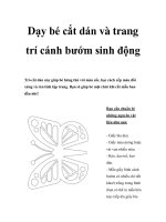 Dạy bé cắt dán và trang trí cánh bướm sinh động ppt