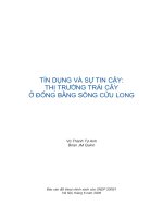 Báo cáo đối thoại chính sách: 