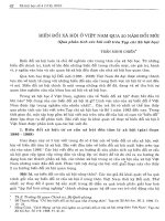 Báo cáo khoa học : Biến đổi xã hội Việt Nam trong 20 năm đổi mới ppt