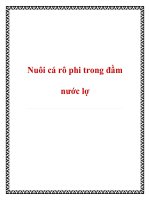 Nuôi cá rô phi trong đầm nước lợ doc