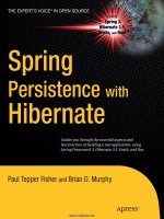 Spring Persistence with Hibernate pot