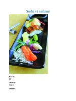 Sushi và sashimi ppt