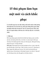 15 thủ phạm làm bạn mệt mỏi và cách khắc phục pdf