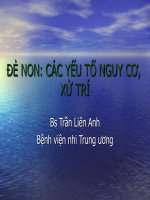 Đẻ non các yếu tố nguy cơ docx