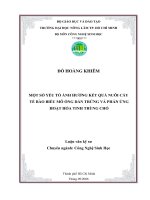 MỘT SỐ YẾU TỐ ẢNH HƢỞNG KẾT QUẢ NUÔI CẤY TẾ BÀO BIỂU MÔ ỐNG DẨN TRỨNG VÀ PHẢN ỨNG HOẠT HÓA TINH TRÙNG CHÓ pot