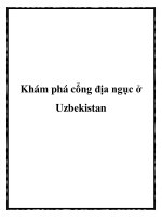 Khám phá cổng địa ngục ở Uzbekistan pot