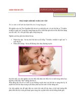 Phát hiện sớm để nuôi con tốt - Dành cho các bà mẹ