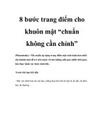 8 bước trang điểm cho khuôn mặt “chuẩn không cần chỉnh