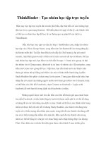 ThinkBinder - Tạo nhóm học tập trực tuyến ppt