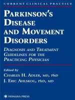 PARKINSON''''S DISEASE AND MOVEMENT DISORDERS: DIAGNOSIS AND TREATMENT GUIDELINES FOR THE PRACTICING PHYSICIAN potx