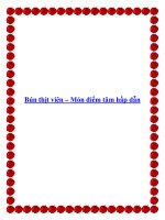 Bún thịt viên – Món điểm tâm hấp dẫn docx