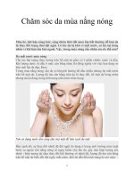 Chăm sóc da mùa nắng nóng pdf