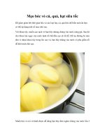 Mẹo bóc vỏ củ, quả, hạt siêu tốc docx
