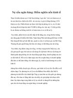 Nợ xấu ngân hàng: Điểm nghẽn nền kinh tế doc