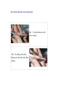 Kỹ thuật ốp Bạc cho móng bột pot