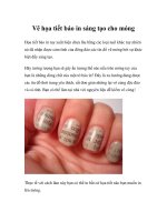 Vẽ họa tiết báo in sáng tạo cho móng pptx