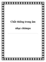 Chất thiêng trong âm nhạc chămpa pptx