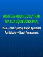 PRA- Đánh giá nhanh có sự tham gia của cộng đồng pdf