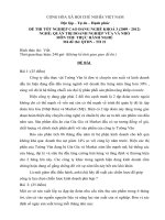 đề thi thực hành-quản trị doanh nghiêp vừa và nhỏ-mã đề thi qtdnvvn-th(21)