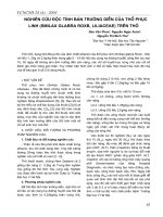 Nghiên cứu độc tính bán trường diễn của thổ phục linh (Smilax Glabra Roxb, Liliaceae) trên thỏ potx