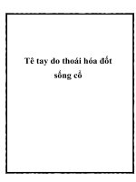 Tê tay do thoái hóa đốt sống cổ docx