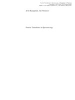 Fourier transforms in spectroscopy   kauppinen j