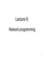 Lecture 9: Network programming ppt