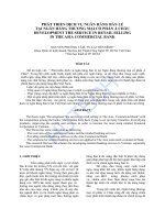 Luận văn:Phát triển dịch vụ ngân hàng bán lẻ tại ngân hàng thương mại cổ phần Á Châu docx