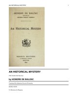 AN HISTORICAL MYSTERY docx