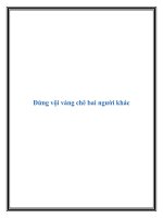 Đừng vội vàng chê bai người khác ppt