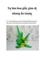 Tự làm hoa giấy giản dị nhưng ấn tượng pot