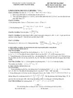 ĐÁP ÁN VÀ ĐỀ THI THỬ ĐẠI HỌC - TRƯỜNG THPT NGUYỄN HUỆ - ĐẮK LẮK - ĐỀ SỐ 156 potx