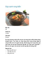 Súp canh rong biển ppt