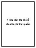 7 công thức thu nhỏ lỗ chân lông từ thực phẩm ppt