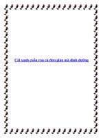 Cải xanh cuốn rau củ đơn giản mà dinh dưỡng pot