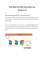 Thủ thuật tùy biến menu Boot của Windows 8 ppt