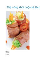 Thịt xông khói cuộn xà lách doc