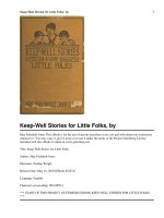 Keep-Well Stories for Little Folks pot