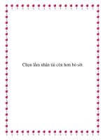 Chọn lầm nhân tài còn hơn bỏ sót docx