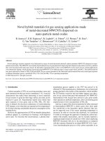 novel hybrid materials for gas sensing applications made