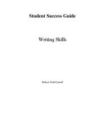 Student Success Guide Writing Skills ppt