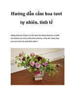 Hướng dẫn cắm hoa tươi tự nhiên, tinh tế pot