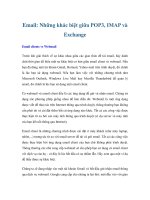 Email: Những khác biệt giữa POP3, IMAP và Exchange doc