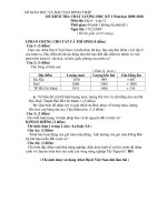 Đề kiểm tra chất lượng học kỳ I năm học 2009 - 2010 pptx